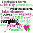 nothing last forever