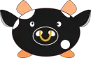 stuffed cow pig