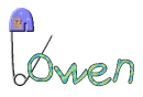 Diaper Pin With name Owen