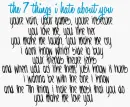 7 things