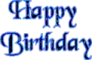 Happy Birthday - Blue