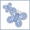Two Blue Butterflies