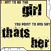 That's her
