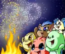 Neopet Background- Fireworks