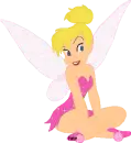 Tinkerbelle Sitting SparkleGlitter