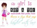 a girl is not a toy