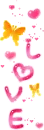 pink butterfly love
