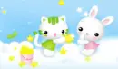 Cute Bunny & Cute Kitty
