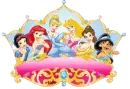 Princesses Crown Glitter