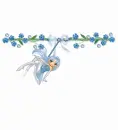 Doll Dangler Blue