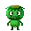 mini green ufo