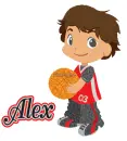 boy and basketball alex