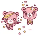 Kawaii Pink Teddies