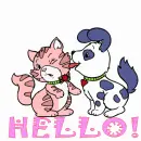 Hello - Puppy Kitty Lick