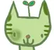 green cat