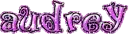 Glitter Text-Audrey