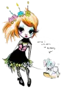 Sad Gothic Girl
