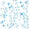 Pink/Blue Starry Jumble