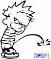 Calvin Peeing