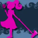 A pink girl.