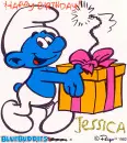 Smurf~Happy Birthday Jessica