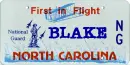 NC National Guard License Plate~ Blake