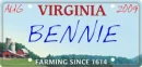 VA License Plate~BENNIE