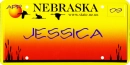 Nebraska License Plate~ JESSICA