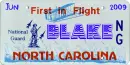 NC National Guard License Plate~ Blake