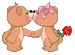 kissing bears