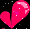 Pink Heart w/Sparkles