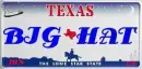 Texas Tag~BIG HAT