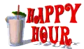 Happy hour glass