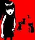 emily with cats