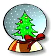 animated snow globe