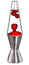 red lava lamp