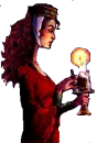 lady with a light