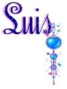Luis Blue Heart Dangler