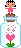 Heart Flower Jar