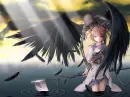 anime girl with skeleton