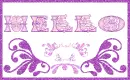 Hello Purple & Pink Swirls