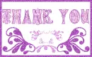 Thank You Purple & Pink Swirls