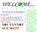 welcome sign