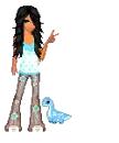 doll & dinosaur
