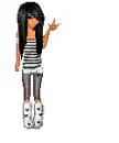 black & white clothes