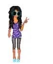 doll with big shades