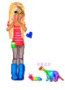 doll & rainbow bug & dino
