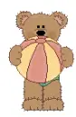 Bear with beachball