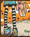 emo girl with doll
