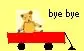 Teddy in wagon